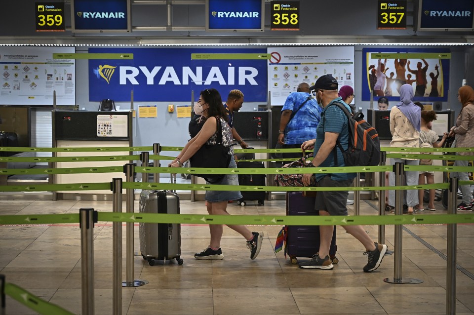 Ryanair passengers have to pay £55 if they don't check in online before their flight