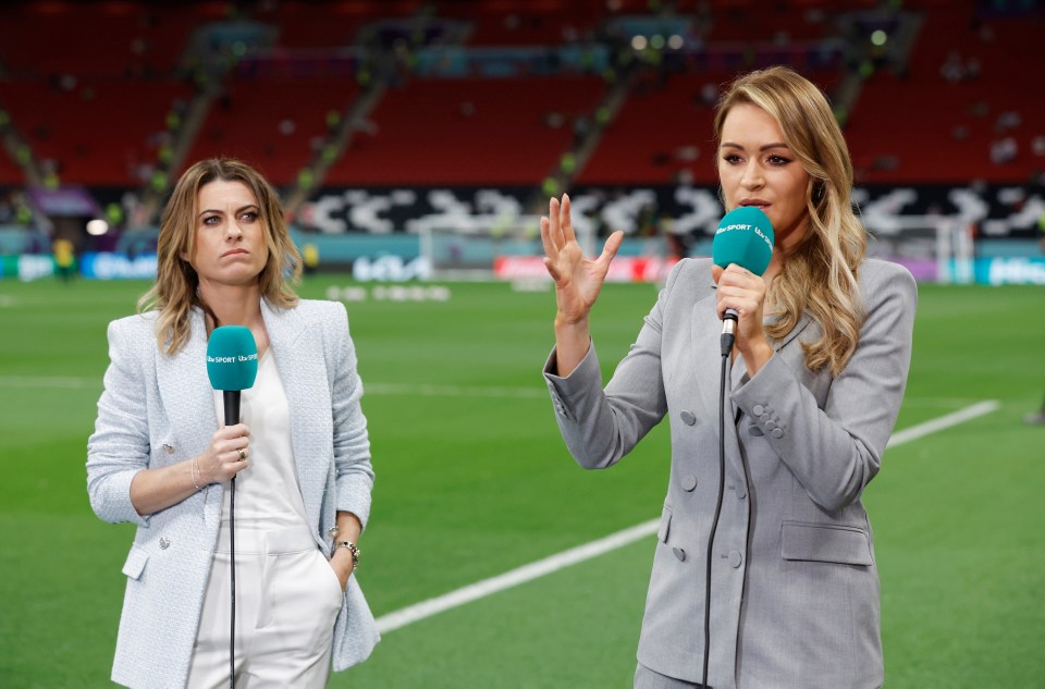 Woods headed up ITV's coverage of the Women's World Cup