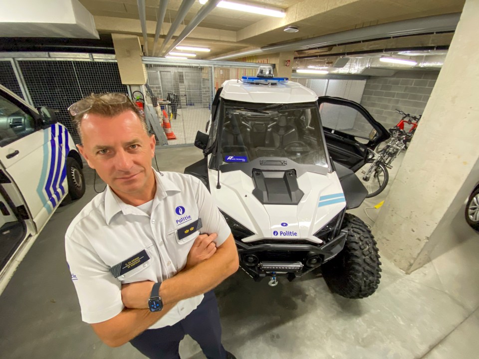 Police commissioner Christiaan de Ridder uses drones and dune buggies to clamp down on evil people-smugglers