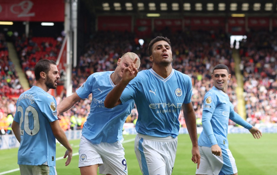 Manchester City needed some later magic from Rodri to beat Sheffield United