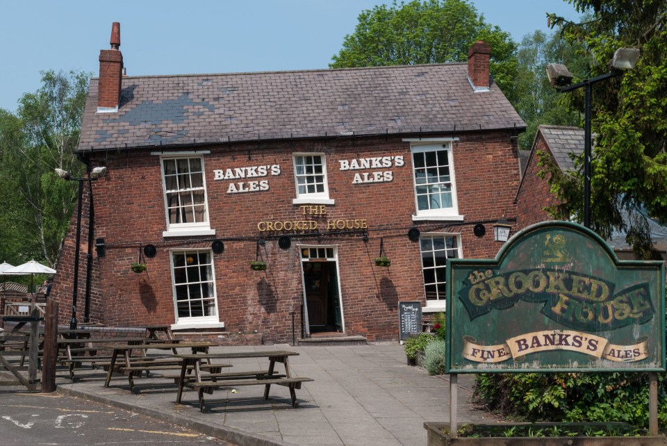 The Crooked House before it went up in flames