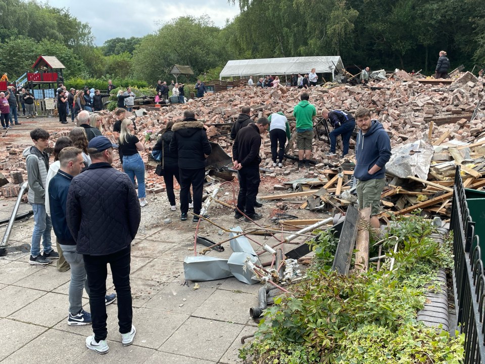 The remnants of the Crooked House were demolished without permission