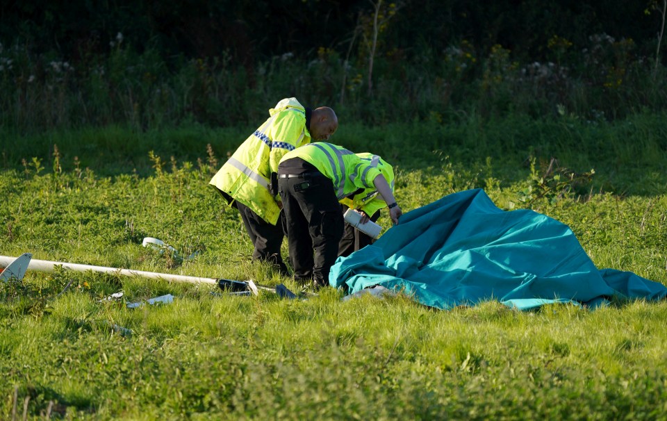 A glider pilot has died following a mid-air collision in Leicestershire