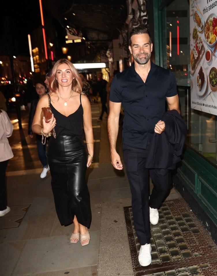 Cici Coleman appeared to be enjoying a date night of her own with telly hunk Gethin Jones