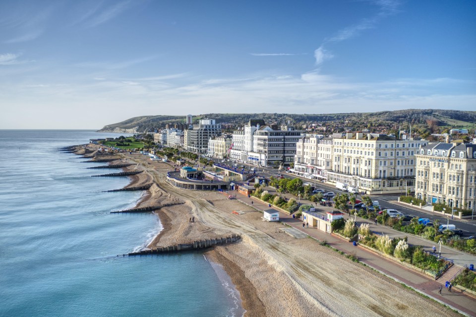 A seafront view of Eastbourne, a once popular retirement town with about 100,000 residents