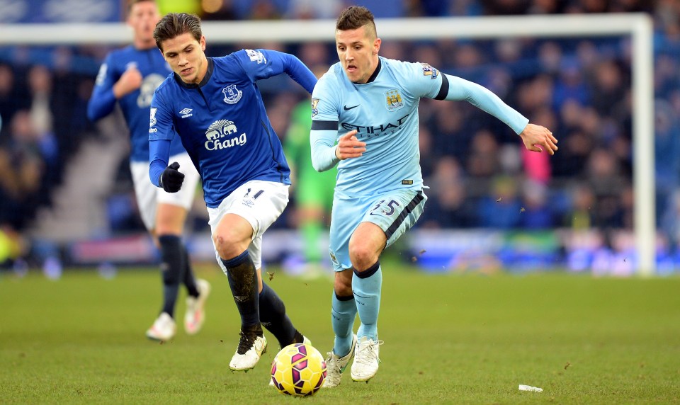 Jovetic won the Premier League and Carabao Cup with Manchester City