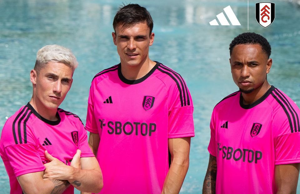 Fulham unveiled their dark pink away strip for the new season this week