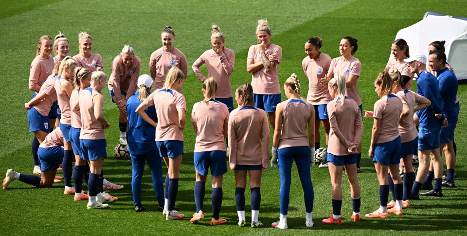 The team train ahead of the crunch semi-final with Australia