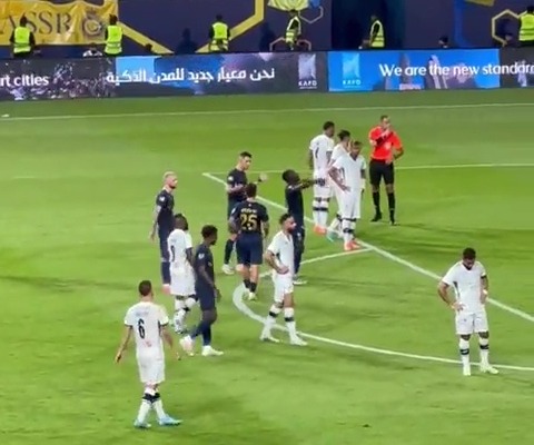 Ronaldo could be seen cheering his team-mate on as he prepared to take the penalty