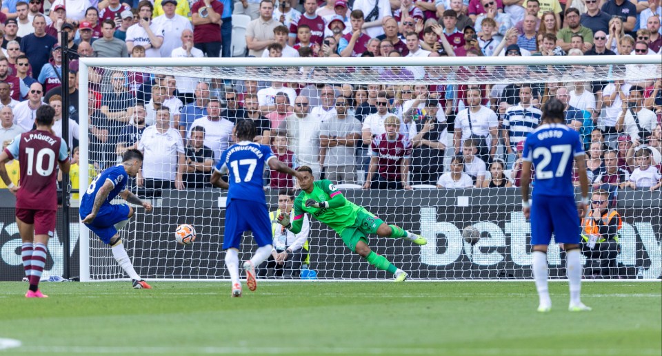 Alphonse Ariola then saved an Enzo Fernandez penalty to keep it level