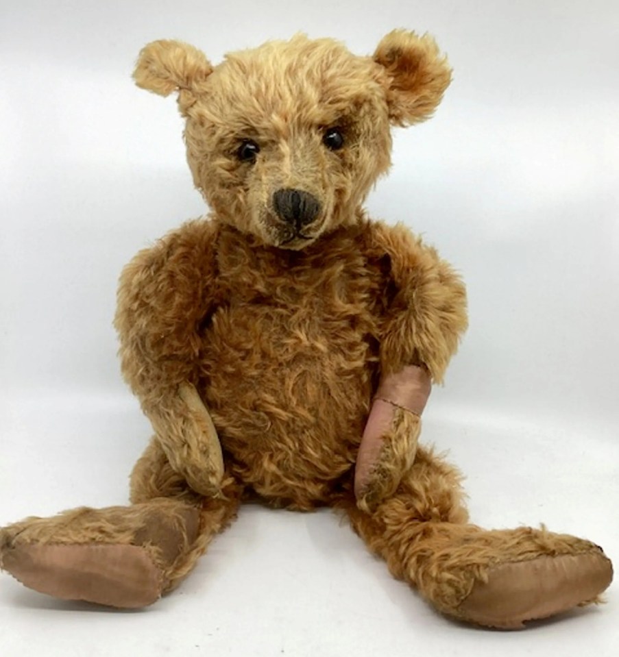 Jeanette Davis and Kyle Johns picked up this lovely teddy at a car boot sale