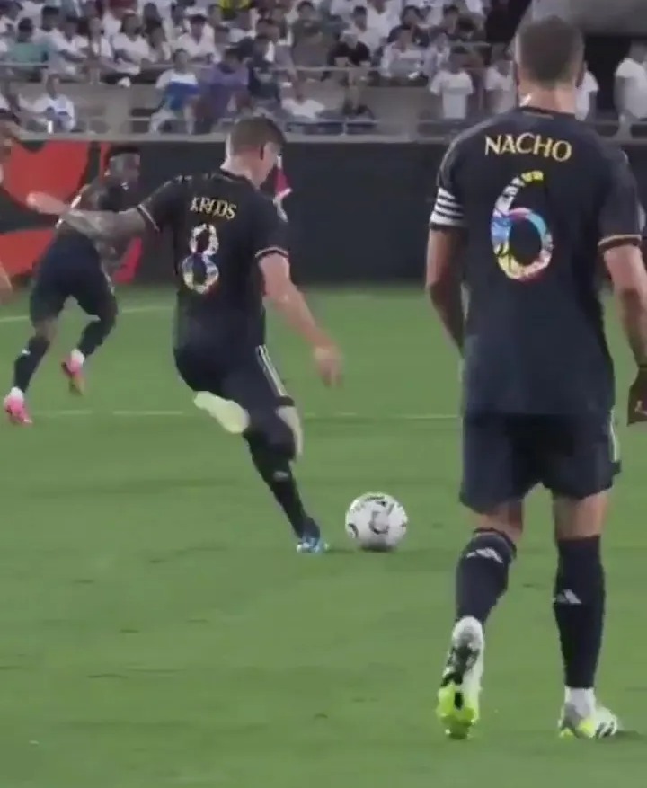 Kroos assisted Vinicius Jr with an outstanding pass against Juventus