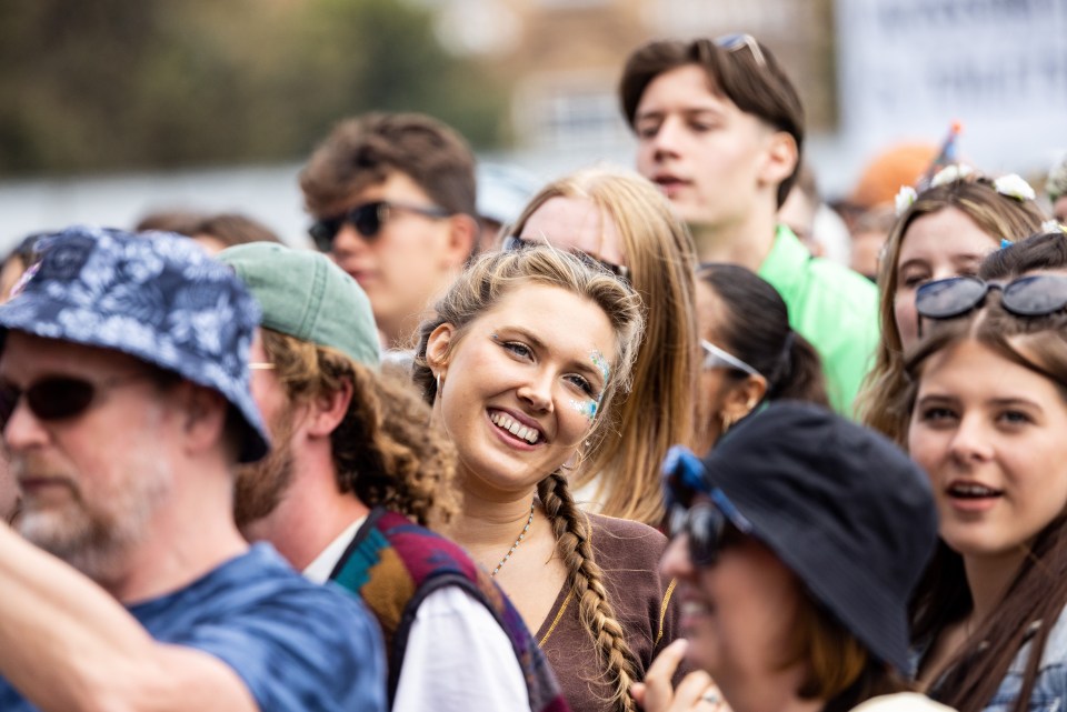 Partygoers at the festival will be hoping for more good weather today