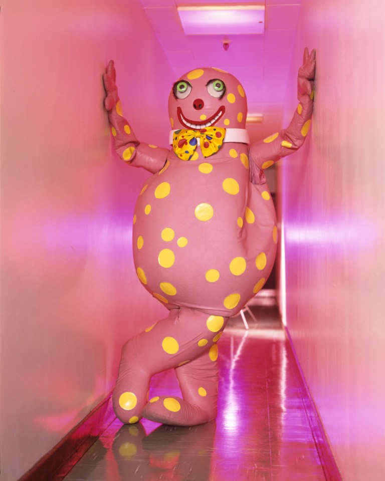 One fan compared the kit to Mr Blobby's pink and yellow spots