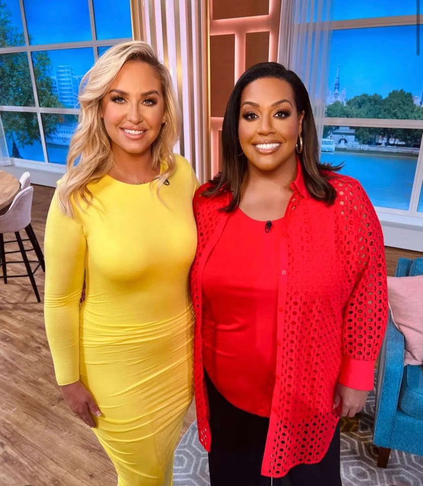 Josie Gibson and Alison Hammond both beamed as they posed together on the set of This Morning