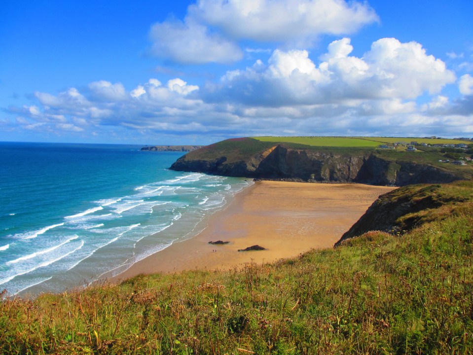 The beach is quieter than other popular holiday spots like Newquay