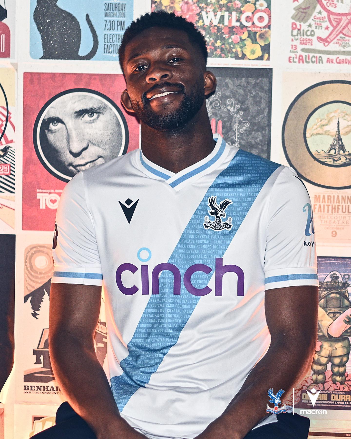 The away kit is on to a real winner with a white block complete with a light-blue sash - the only sash in the top flight this term