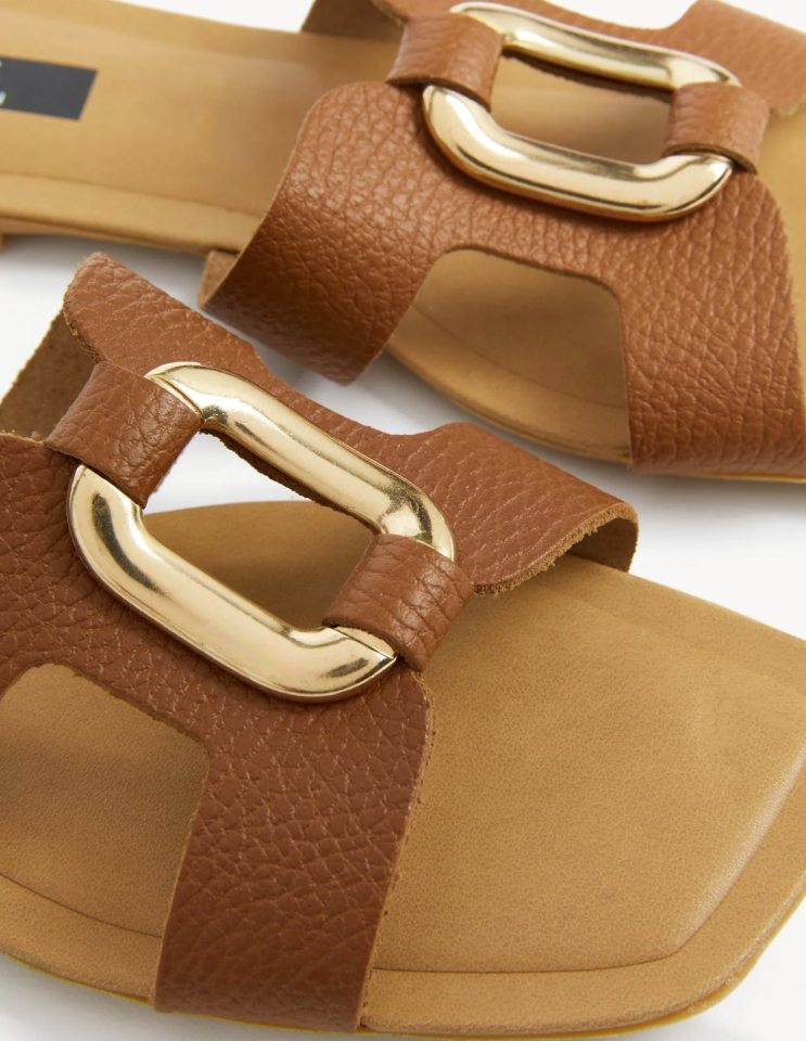 Unlike the posh version by Hermes, these sandals sell for just £35