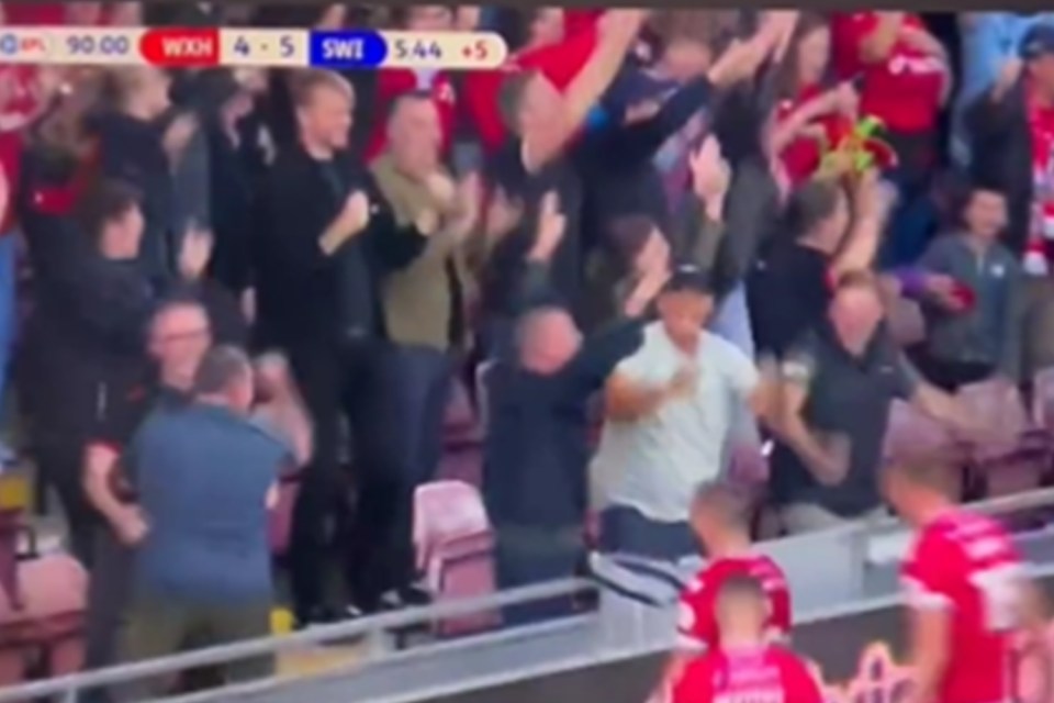 Wrexham fans celebrate their Hollywood ending with two goals in injury time