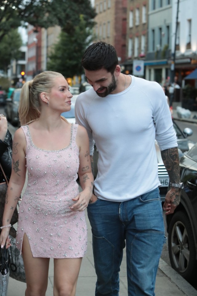 Lottie and Adam had a laugh together as they filmed Celebs Go Dating