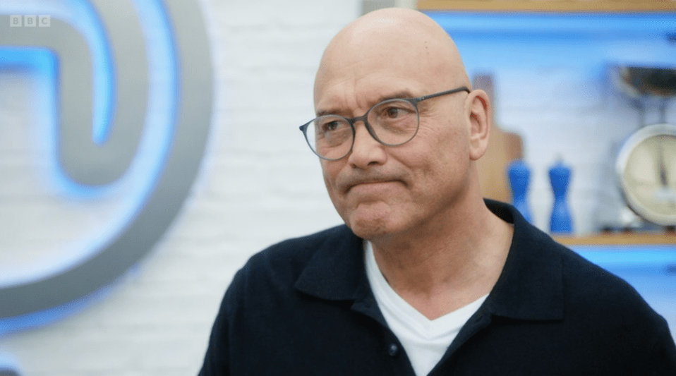 Gregg Wallace looked on as new Amy spoke about her lack of confidence