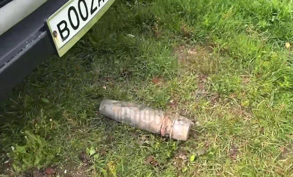 Two shells were found among the debris - though unclear if linked to blast