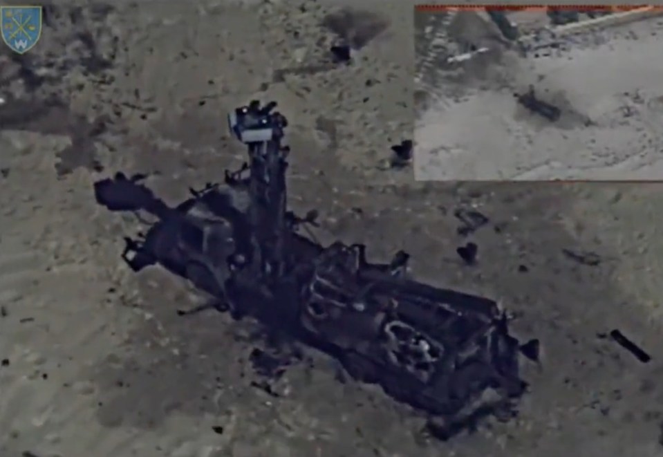 The charred remains of Putin’s prized £160million gadget