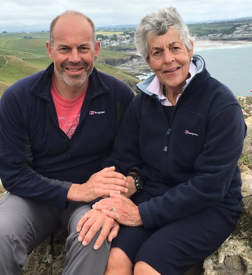 Phil Spencer, pictured with his mum, was in mourning after his parents were killed when their car careered into a river