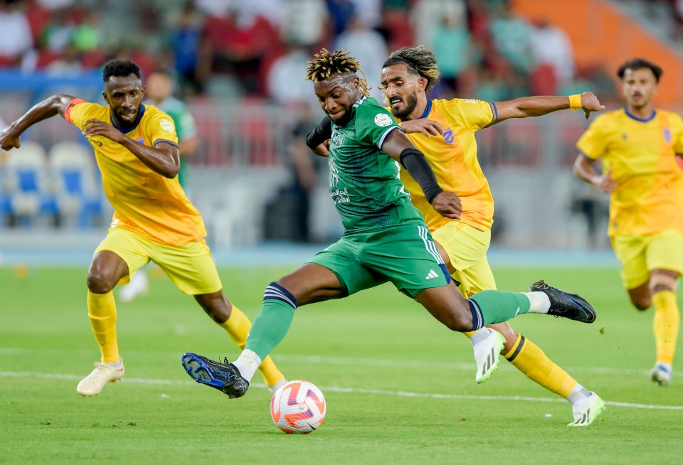 Ex-Newcastle winger Allan Saint-Maximin joined them in making his debut for Al-Ahli