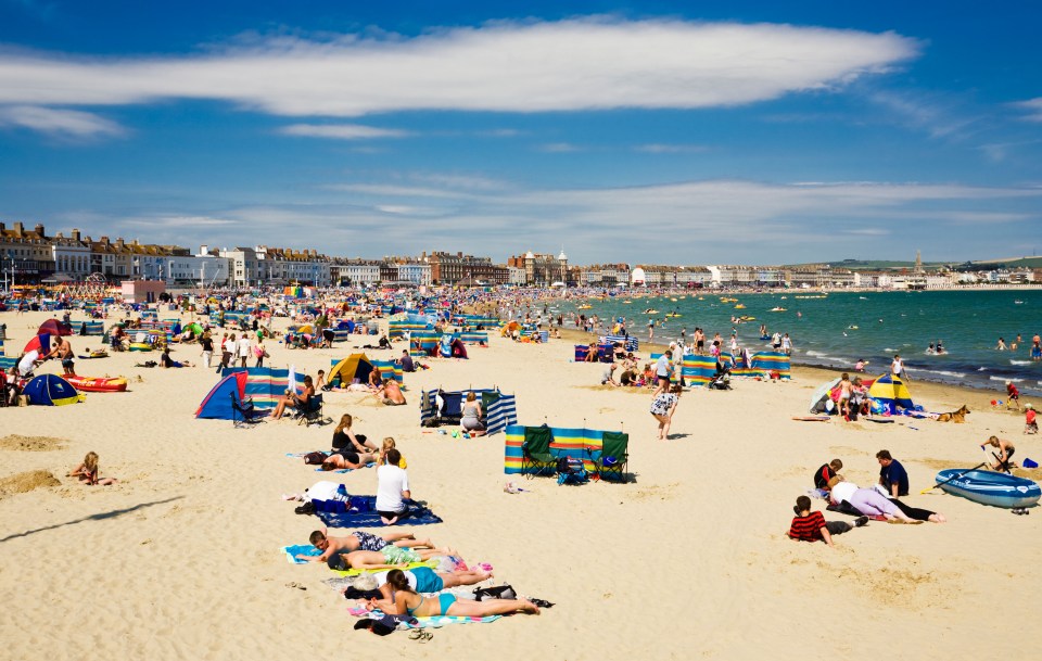 Weymouth beach in Dorset was voted the best beach in the UK last month