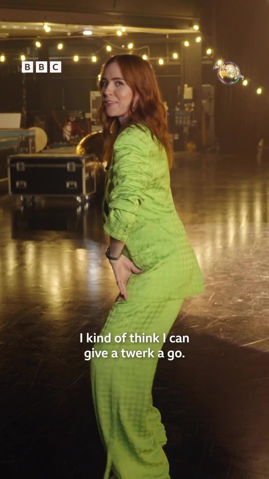 Angela Scanlon gave the twerk a go - then admitted she was looking for 'reassurance'