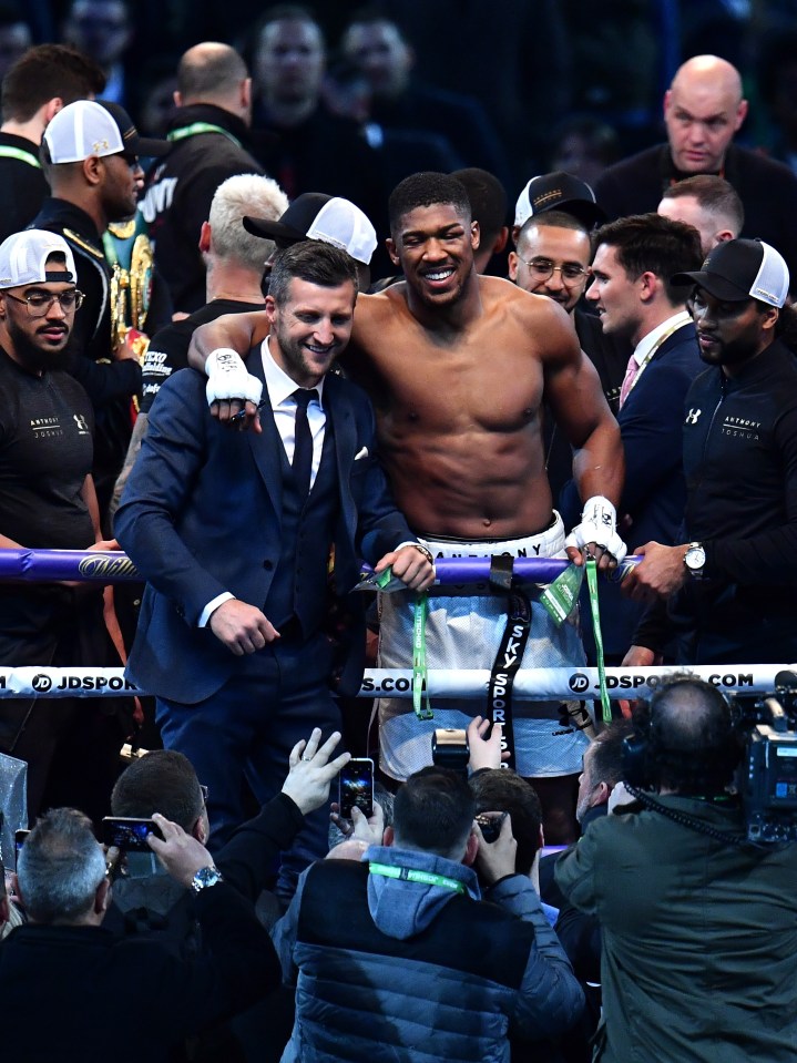 Carl Froch has slammed AJ for sipping the potentially 'contaminated' drink