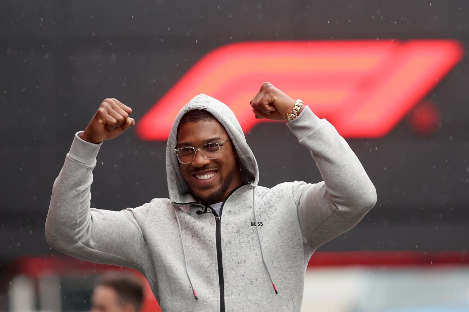 Anthony Joshua has arrived ahead of this weekend's Dutch GP