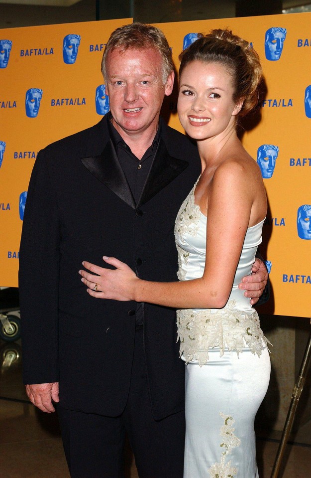 Les with second wife Amanda Holden