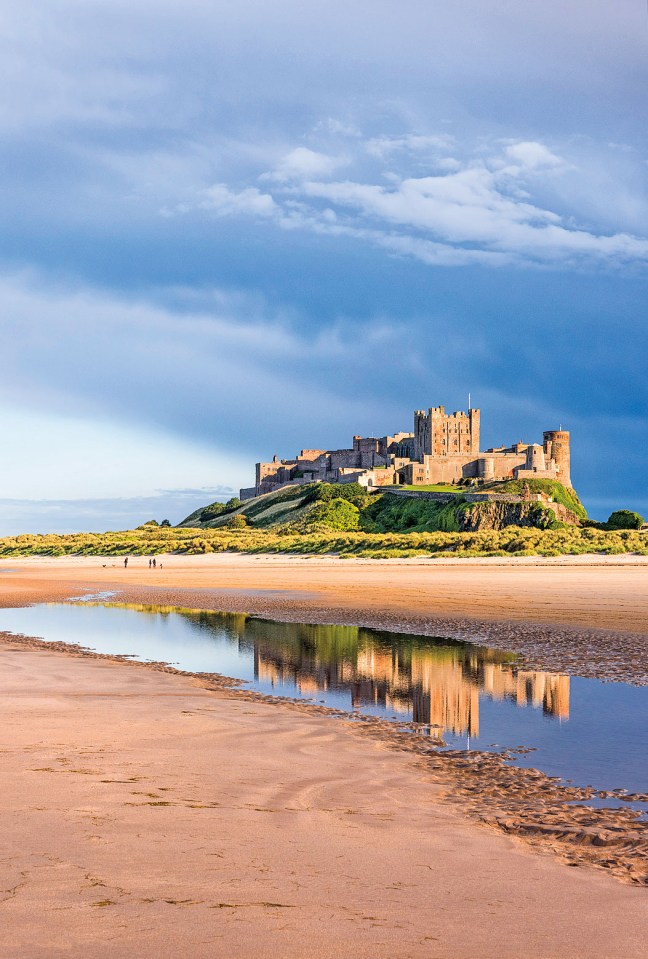 Take a 20-minute drive to Bamburgh beach for golden sands and its medieval castle