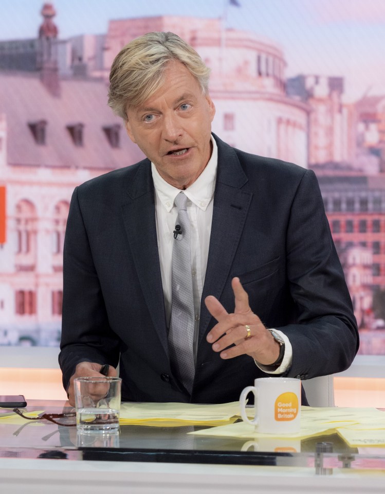 Editorial use only Mandatory Credit: Photo by Ken McKay/ITV/Shutterstock (14054958aa) Richard Madeley 'Good Morning Britain' TV show, London, UK - 15 Aug 2023