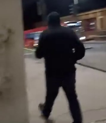 This shadowy figure was spotted taking out ULEZ cameras in London