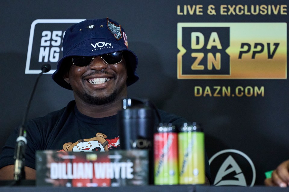 Dillian Whyte was removed from the card after failing a drugs test