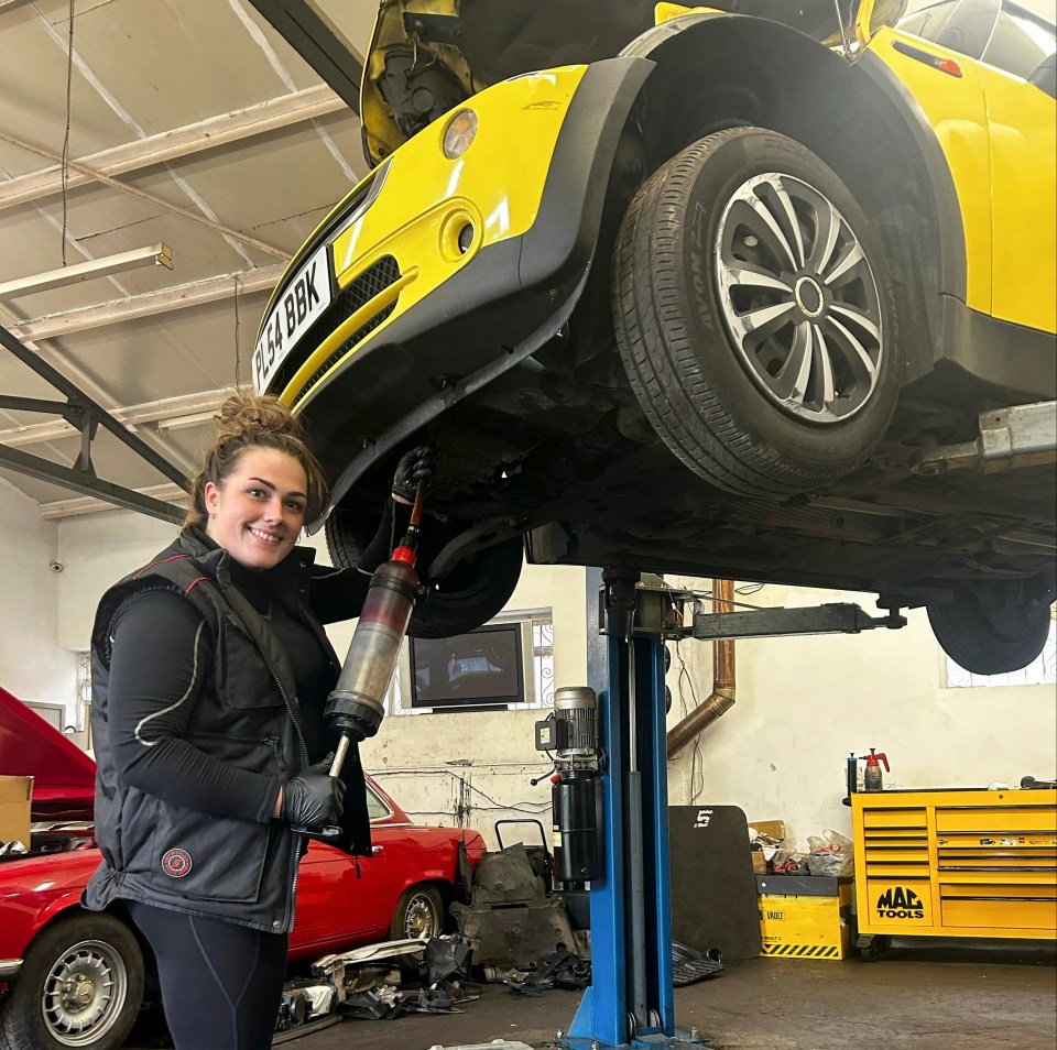 Her aim is to provide an 'approachable' space for other women to get their cars fixed