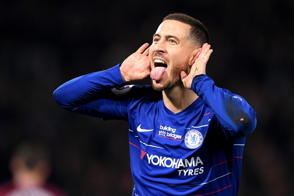 Hazard was a hero at Chelsea before leaving for the Bernabeu