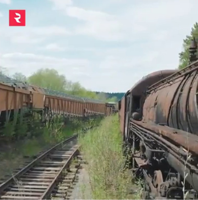 The railway base is in ruins but still provides a time capsule of history