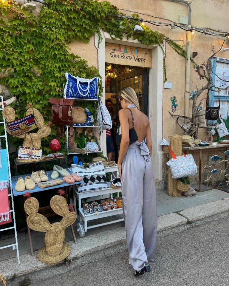 She took a look at the local craft shop