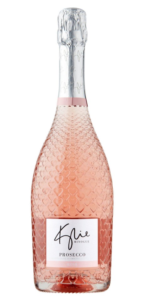 Kylie Minogue Pink Prosecco Extra Dry is a sweeter style of the Italian favourite fizz