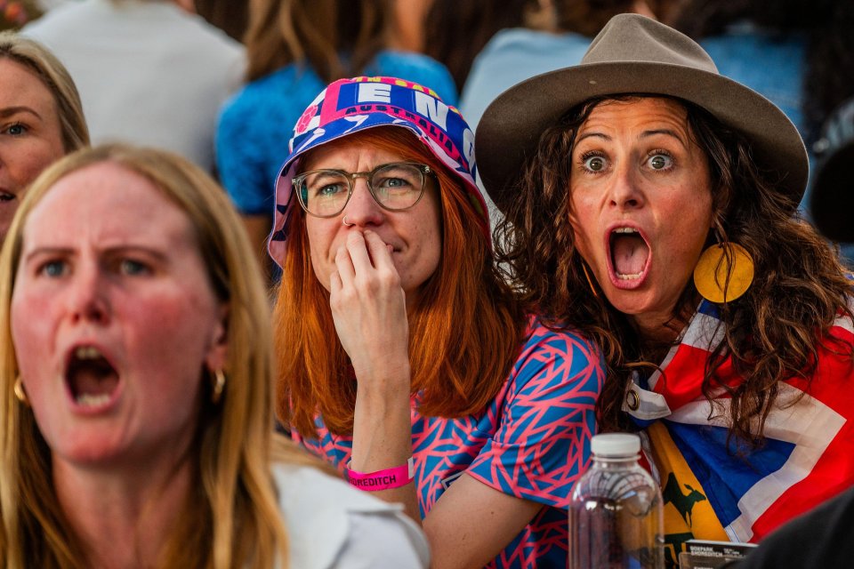 An Aussie fan from Sydney was outnumbered