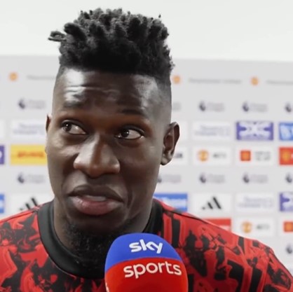 Onana said after the game that he did not think a penalty was going to be awarded