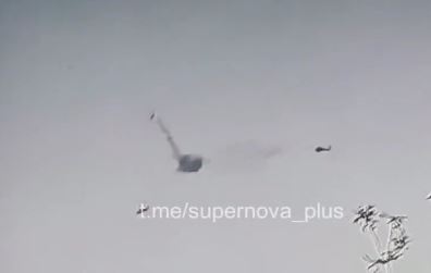 The attack chopper was blasted as it flew over Robotyne