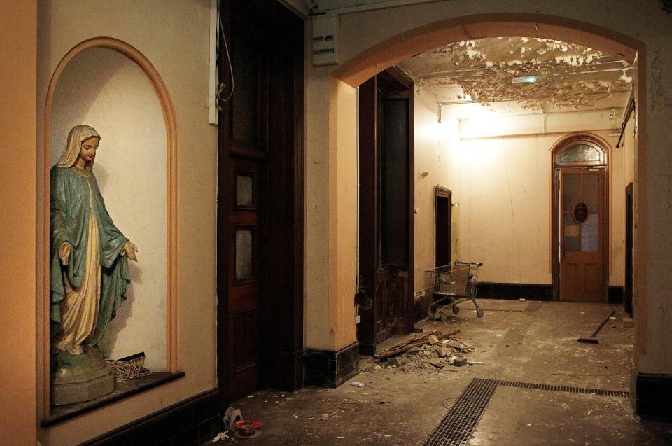 The interior of a now derelict Magdalene laundry in Dublin