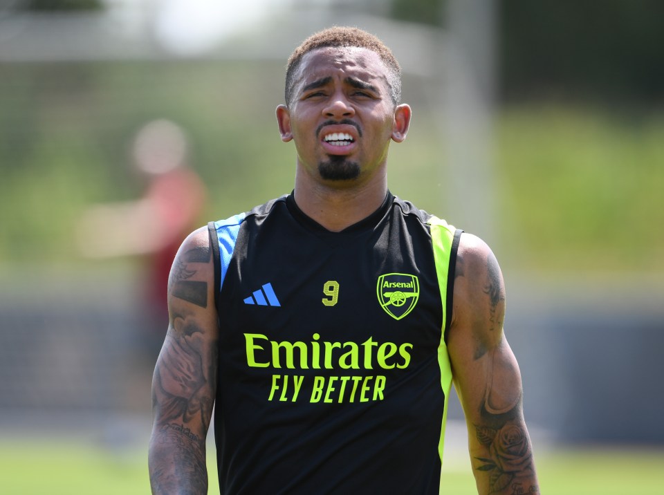 Gabriel Jesus has returned to Arsenal training in major boost for Arsenal