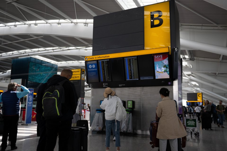 Airports were affected across the UK with days of disruption still expected