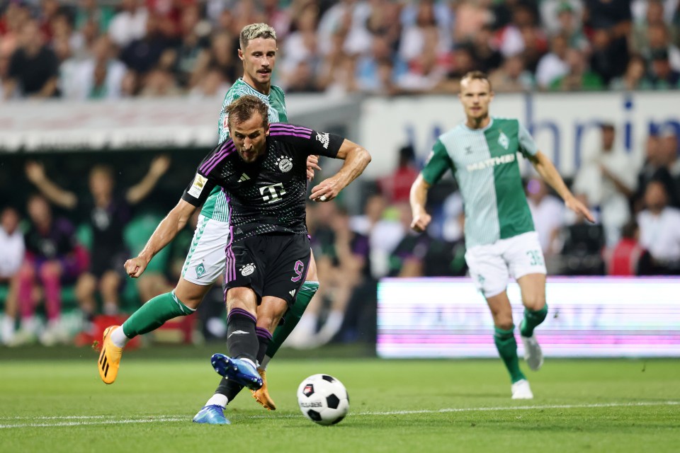 Harry Kane struck after being played in by Alphonso Davies